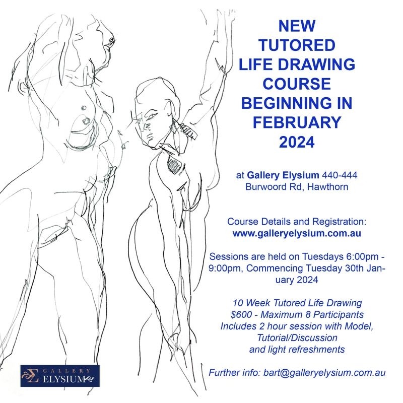 10 Week Tutored Life Drawing Workshop